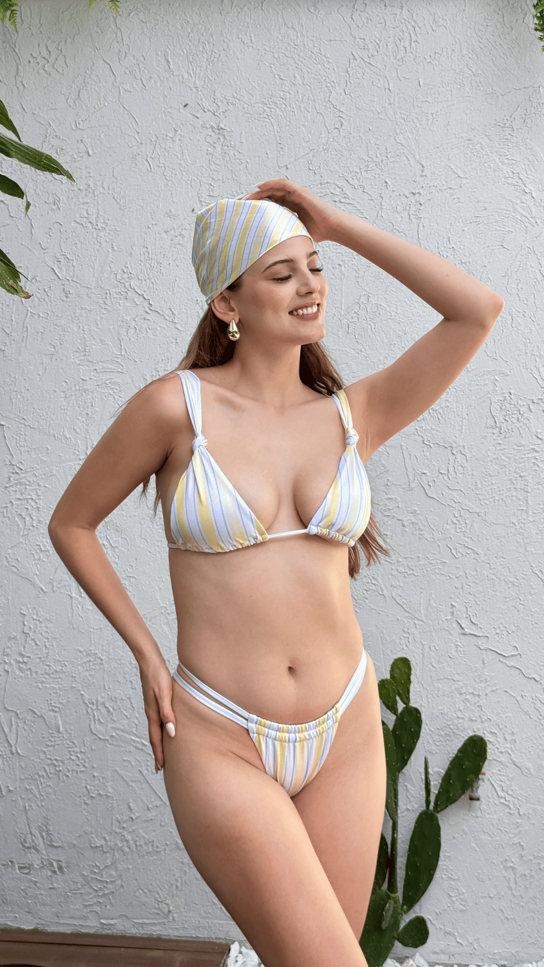 REF BIKINI DOS PIEZAS RAYAS YELLOW BUTTER